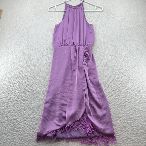 Ramy Brook | Dana Fringe Midi Dress In Maui Lilac XXS - Picture 2 of 11